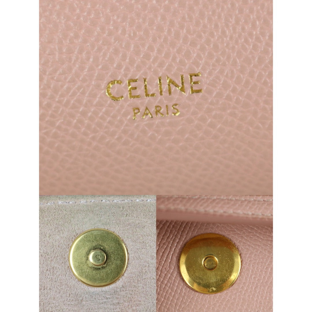 Very Good ( Rank A)｜CELINE Calf Leather Belt Pico Handbag Shoulder Bag Misty Rose｜S25112910