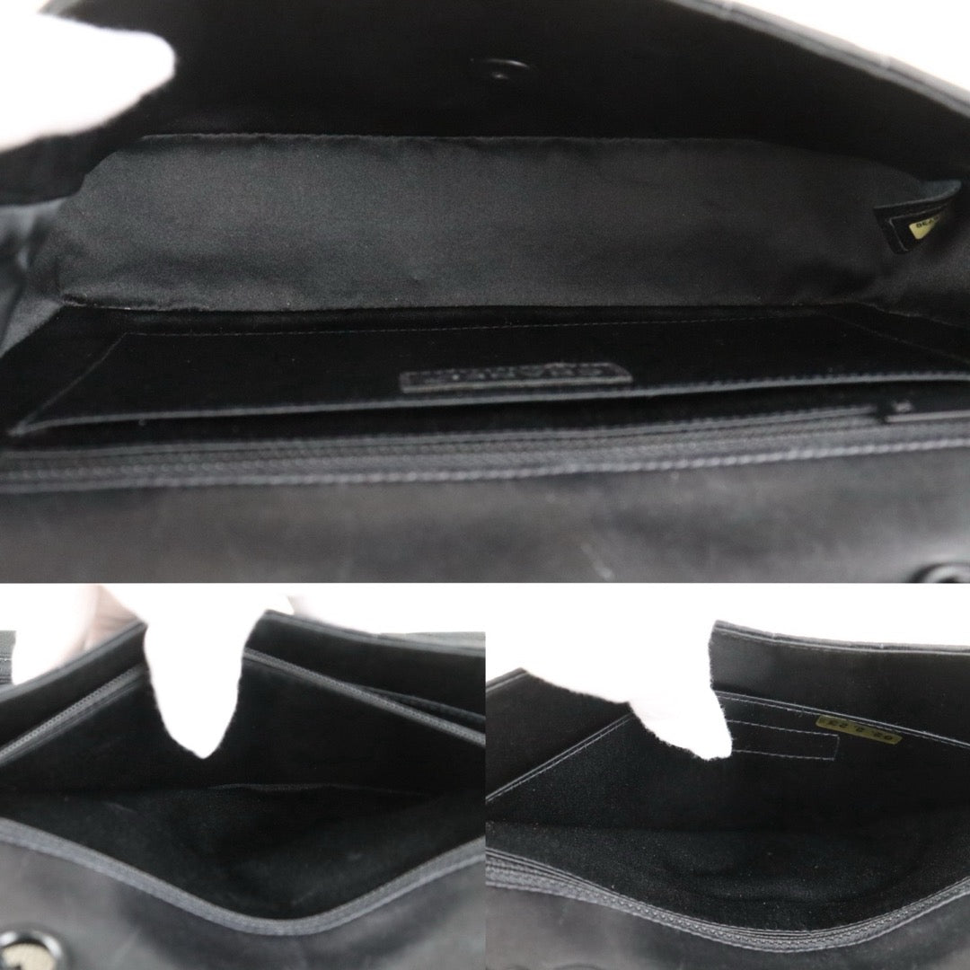 Include Entrupy Certificate of Authenticity｜Good ( Rank AB)｜CHANEL Chocolate Bar Canvas So Black Flap Made In 2002-2003 Year｜S26090745