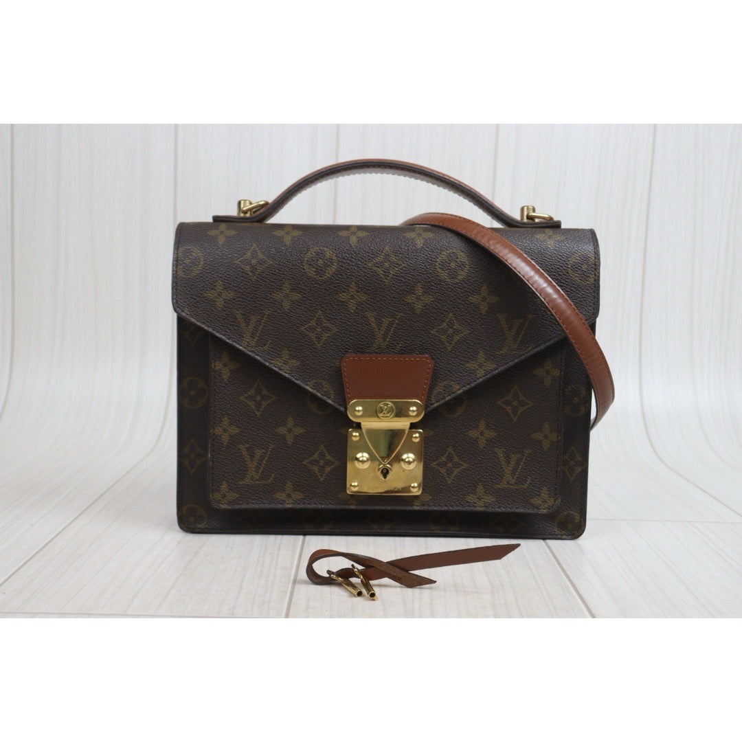 Include Entrupy Certificate of Authenticity｜Good ( Rank AB)｜  Louis Vuitton Monogram Monceau26 Shoulder Bag ｜26072108