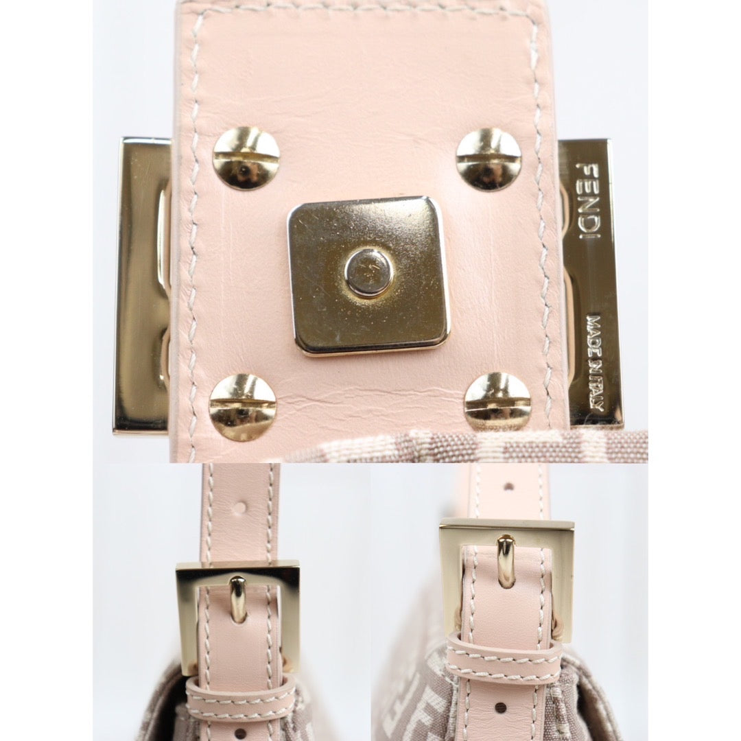 Rank A｜  FENDI Mamma Baguette Shoulder Bag Pink ｜23111609