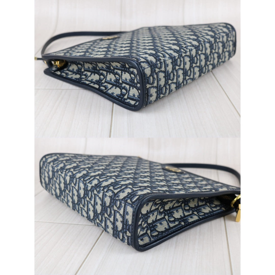 Include Entrupy Certificate of Authenticity｜Very Good ( Rank A)｜Full Set Dior 25 Montaigne Oblique Pouch Handbag｜S26050602