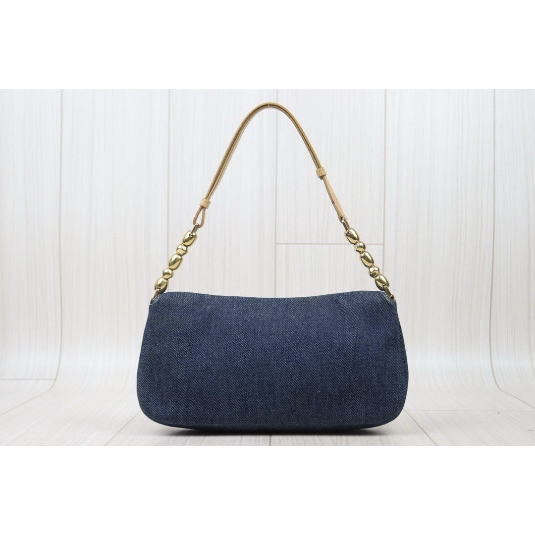 Good ( Rank AB)｜ Dior Denim Half Moon Shoulder Bag ｜24091916