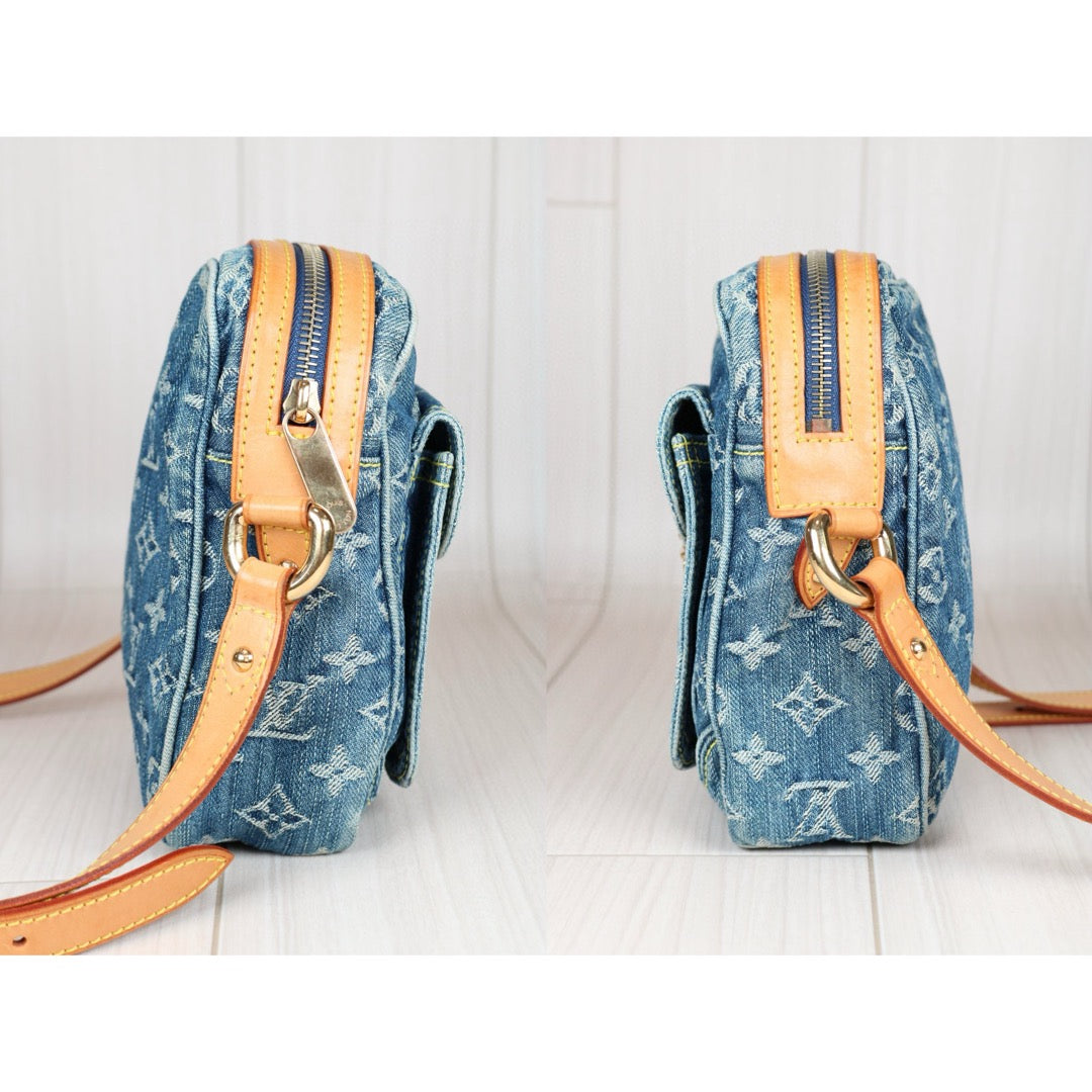 Rank AB ｜LV Monogram Denim Blue Camera Bag Shoulder Bag｜S24080502