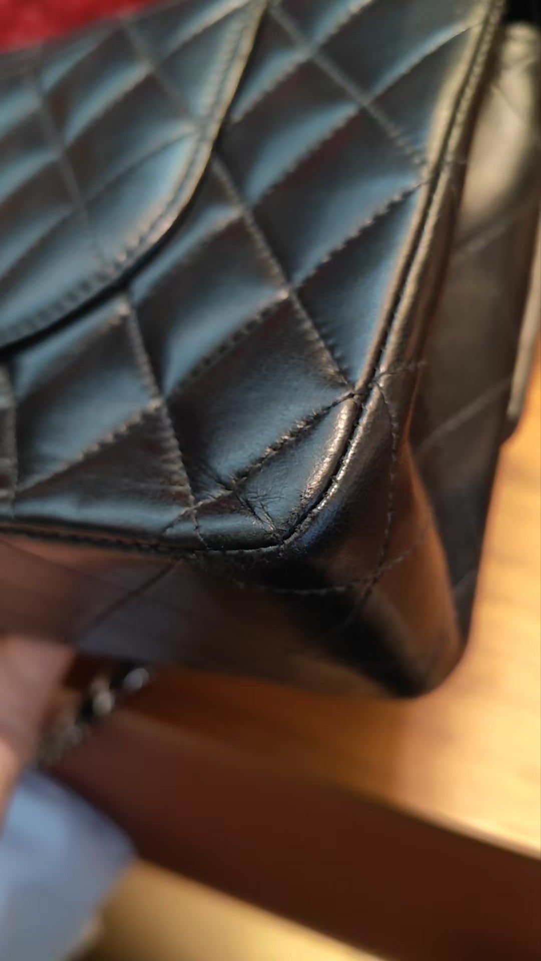 CHANEL Lamb Skin Matrasse Double Flap 25 Shoulder Bag