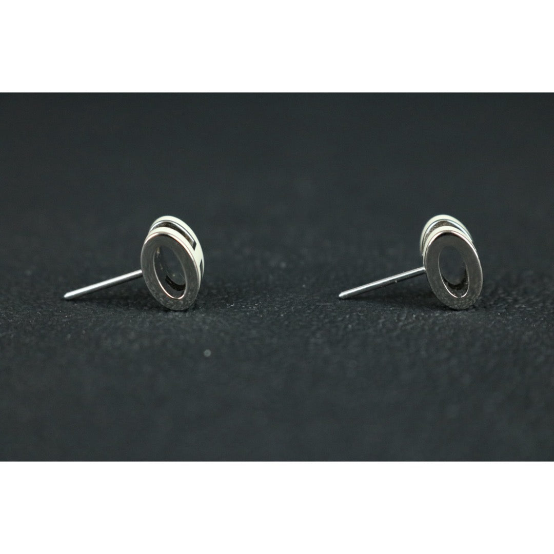 Very Good ( Rank A) ｜ HERMES Mini PopH Earrings Craie White Silver｜W25091011