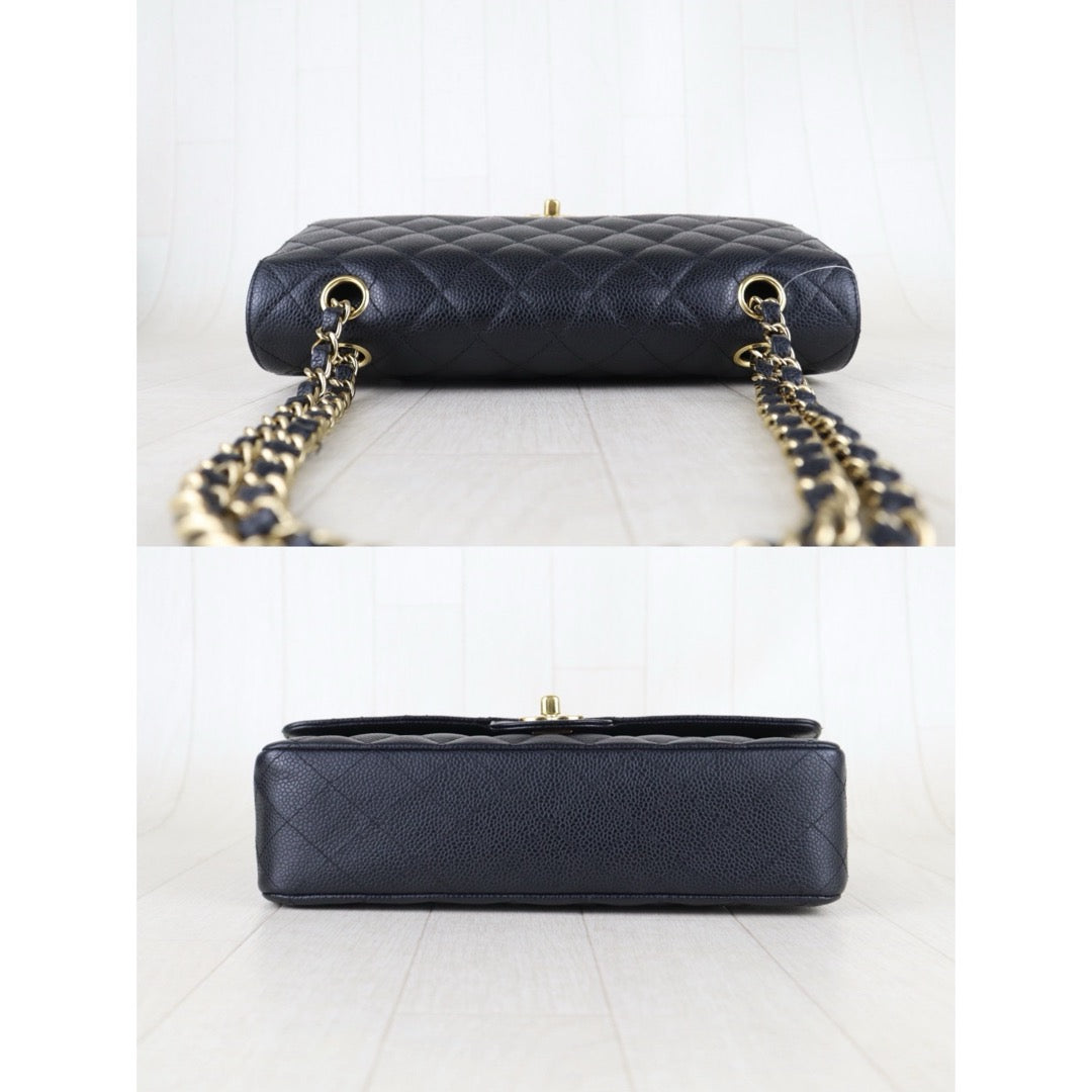 Include Entrupy Certificate of Authenticity｜Good ( Rank AB)｜ CHANEL Caviar Skin Calf Leather Double Flap 25 Shoulder Bag  Made In 2008-2009 Year｜S26061901