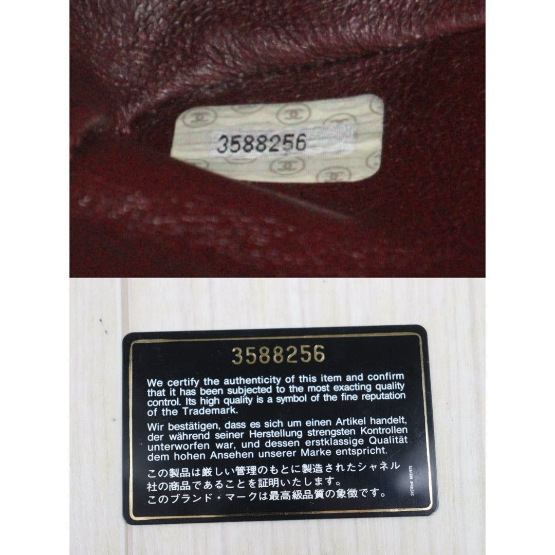 Include Entrupy Certificate of Authenticity｜Good ( Rank AB)｜ CHANEL Lamb Skin Matrasse Chain Single Flap34 Shoulder Bag Black Made in 1994-1996Year｜26060202