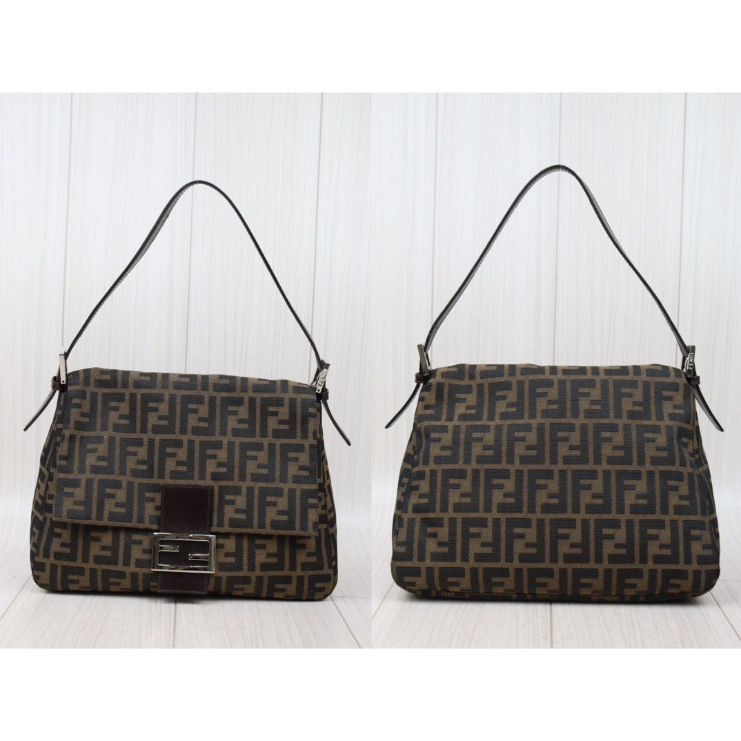 Rank A｜ FENDI Zucca Mamma Baguette Shoulder Bag ｜24042905