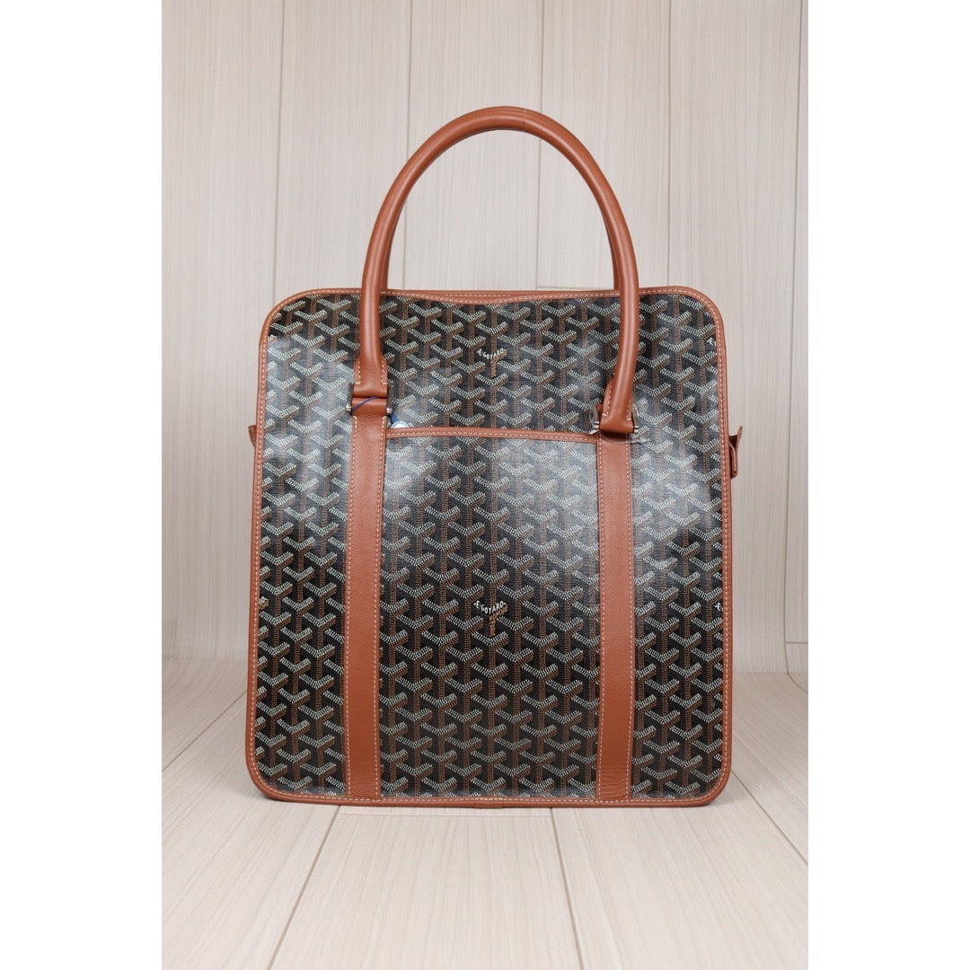 Very Good ( Rank A)｜ Goyard Bourgogne Business Bag Hand Bag Brown ｜S24071604