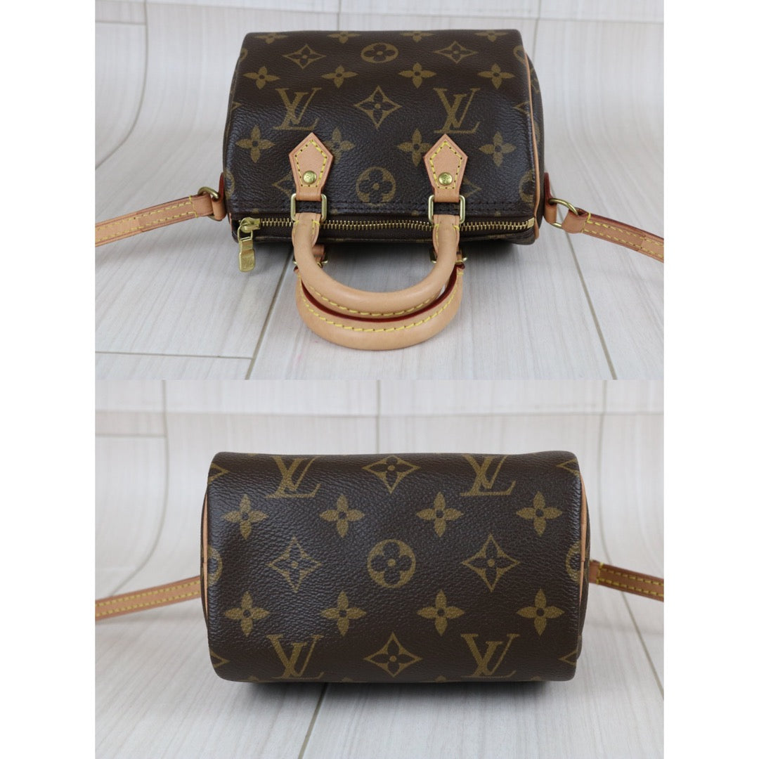 Include Entrupy Certificate of Authenticity｜Very Good ( Rank A)｜Louis Vuitton Monogram Nano Speedy  Shoulder Bag｜X26040818