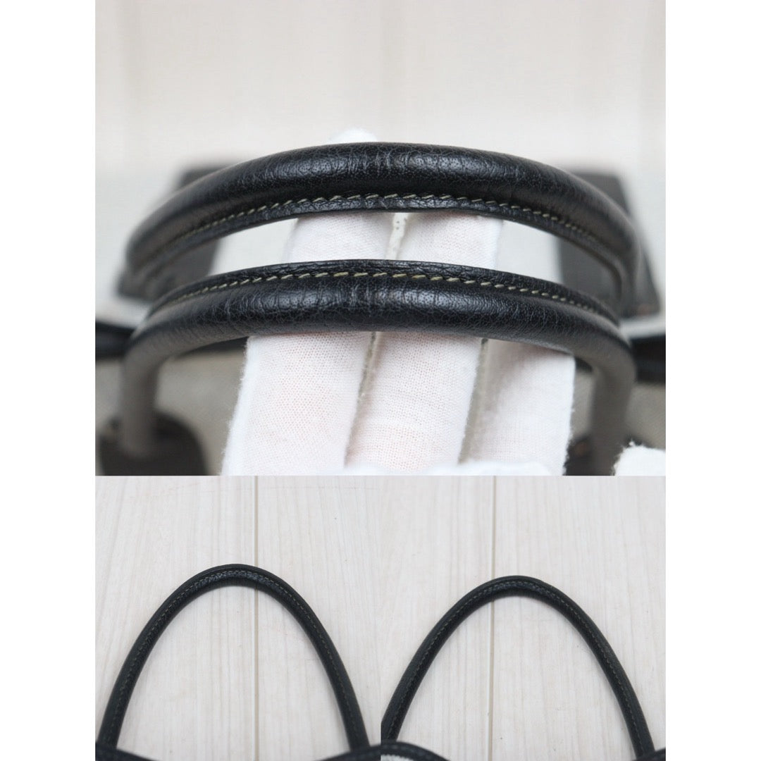 Good ( Rank AB)｜ HERMES Garden Party PM Handbag Black□H Stamp Made In 2004 Year｜25102301