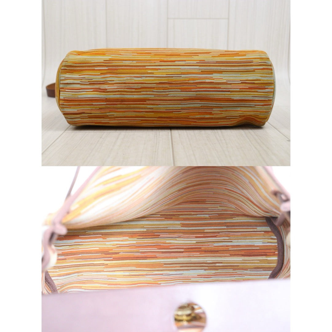 Include Entrupy Certificate of Authenticity｜Good ( Rank AB)｜ HERMES Vibrato and Leather Herbag PM □F Shoulder Bag  Made In 2002Year｜26051310