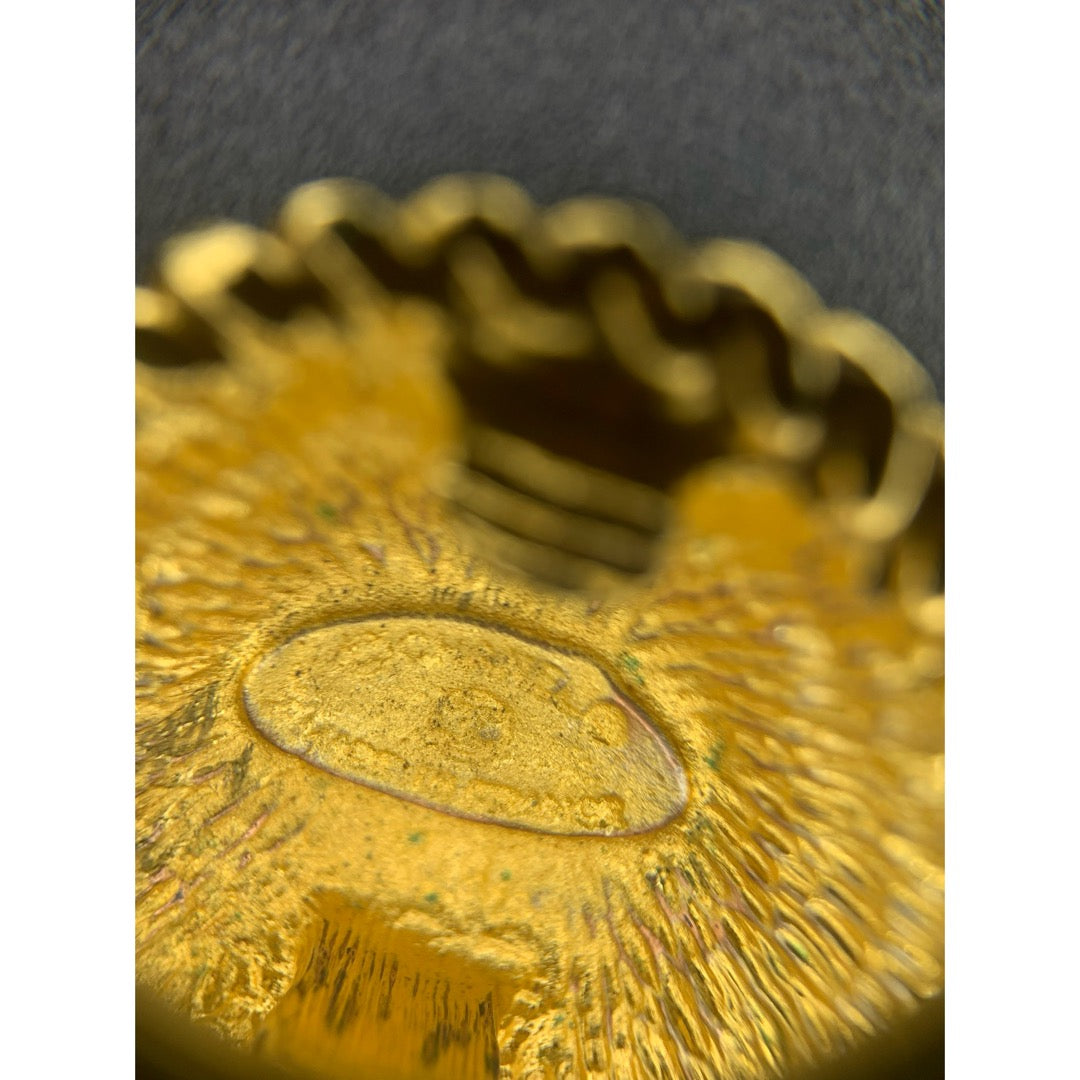 Include Authentic Detective Certificate of Authenticity｜Good ( Rank AB) ｜ CHANEL Coco Mark  Weave Gold Earrings ｜Y26040714