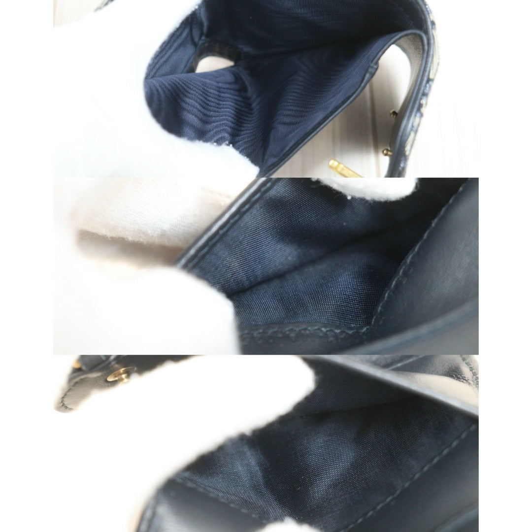 Include Entrupy Certificate of Authenticity｜Very Good ( Rank A)｜Dior Trotter Montaige  Oblique Saddle Lotus Wallet ｜26092401