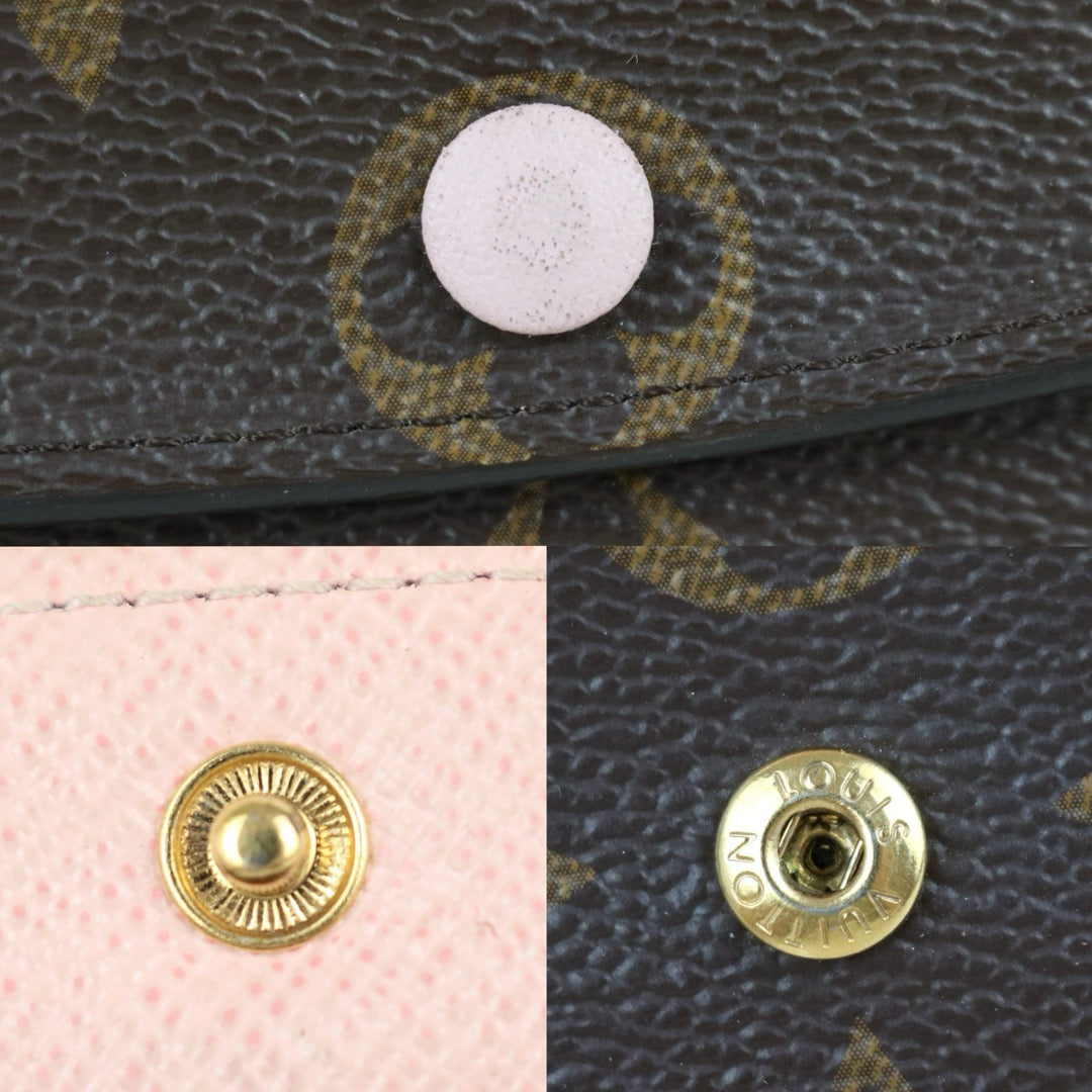 Include Entrupy Certificate of Authenticity｜Very Good ( Rank A)｜Full Set Louis Vuitton Monogram Emilie Long Wallet ｜S26051103