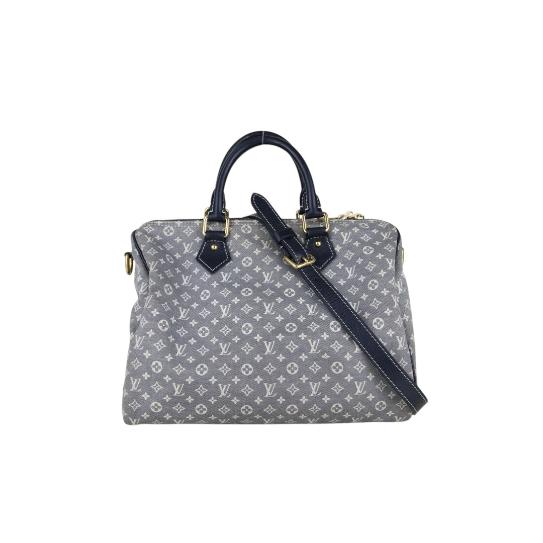 Good ( Rank AB)｜ LV Denim Monogram Speedy 30 Hand Bag Shoulder Bag｜S25052703
