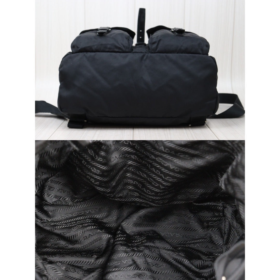 Rank AB｜Prada Nylon Backpack Medium Black｜V24051501