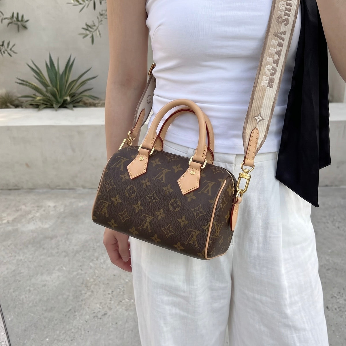 Include Entrupy Certificate of Authenticity｜Good ( Rank AB) ｜ Louis Vuitton Monogram Speedy20  Hand Bag With Shoulder Strap IC Chips Model｜S26090740