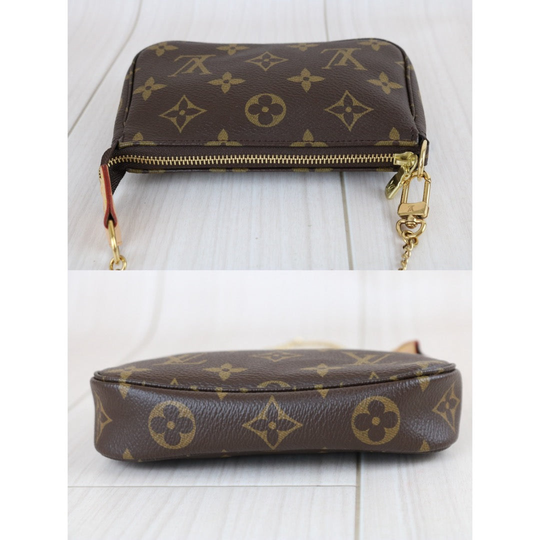 Include Entrupy Certificate of Authenticity｜Very Good ( Rank A) ｜ Louis Vuitton Monogram Mini Pochette Accessoire｜X26081808