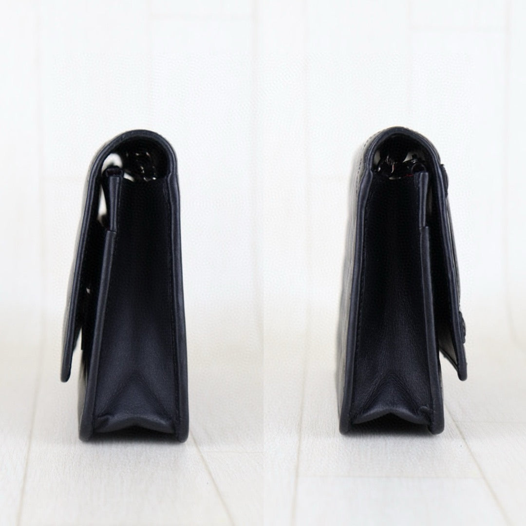 Very Good ( Rank A) ｜ CHANEL Cambon Line Chain Shoulder Bag Black  Made In 2013-2014 Year｜S24121011