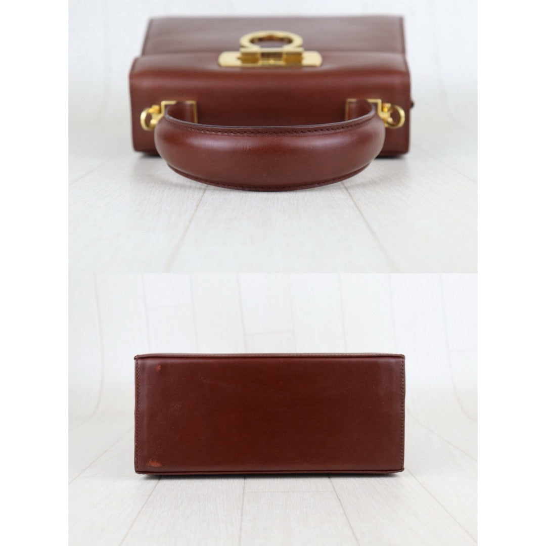 Good ( Rank AB)｜Ferragamo Gancini 2WAY Handbag Shoulderbag Golden Brown｜H25090812