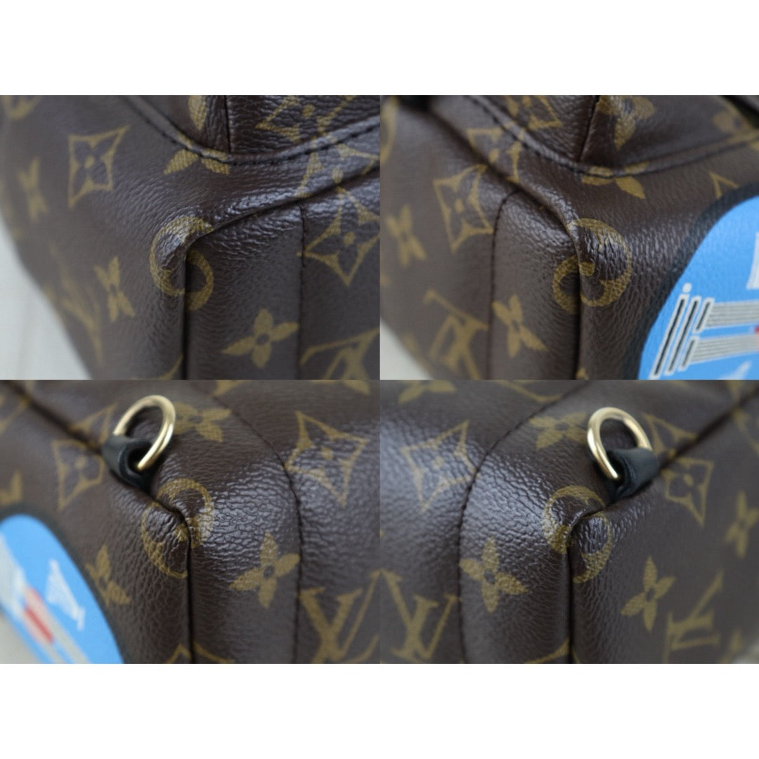 Include Entrupy Certificate of Authenticity｜Good ( Rank AB)｜  Louis Vuitton Monogram Canvas Badge Mini Palm Springs Backpack｜S26090713