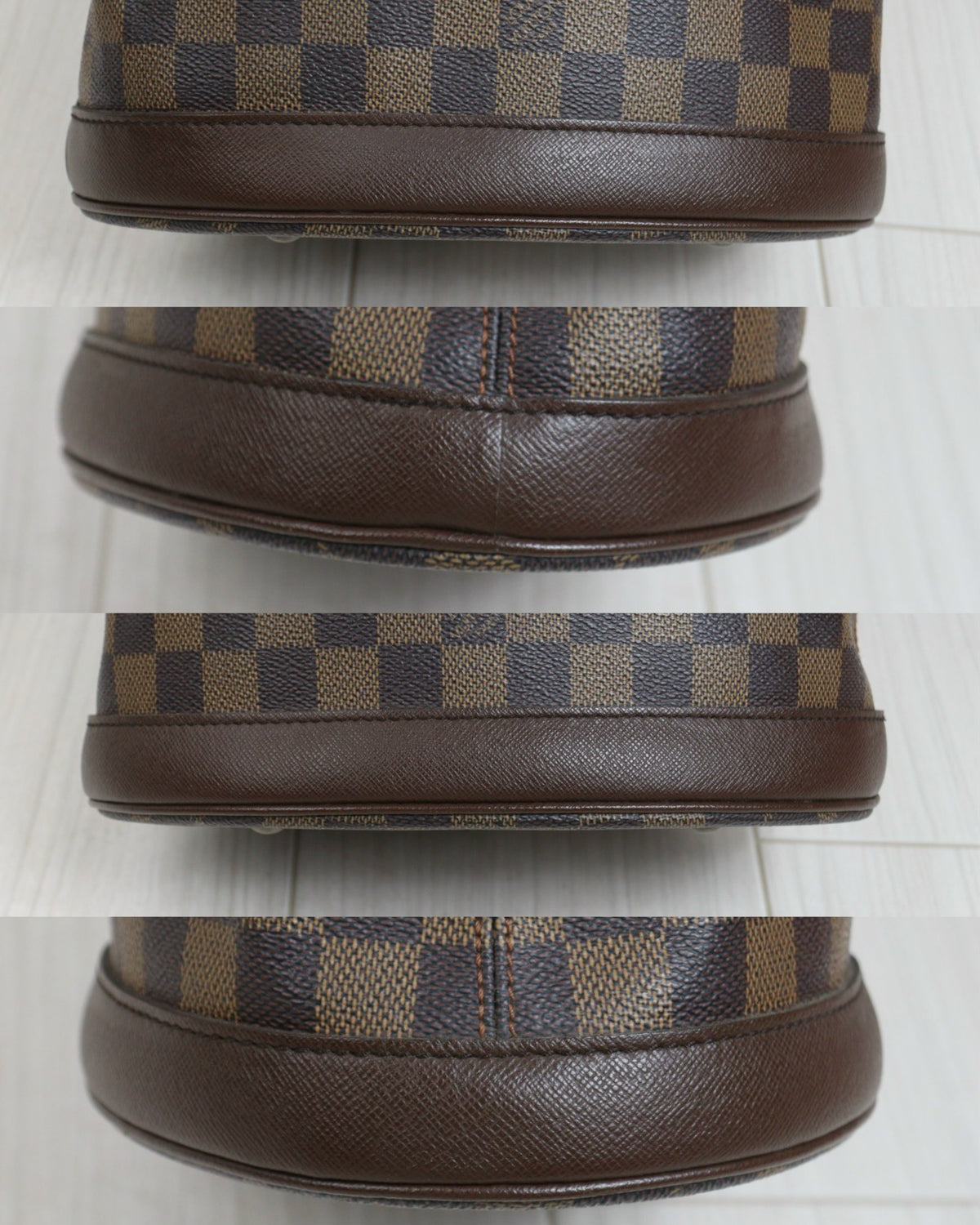 Include Entrupy Certificate of Authenticity｜Very Good ( Rank A) ｜ Louis Vuitton Damier Ebene Marais Bucket PM Shoulder Strap｜26101906