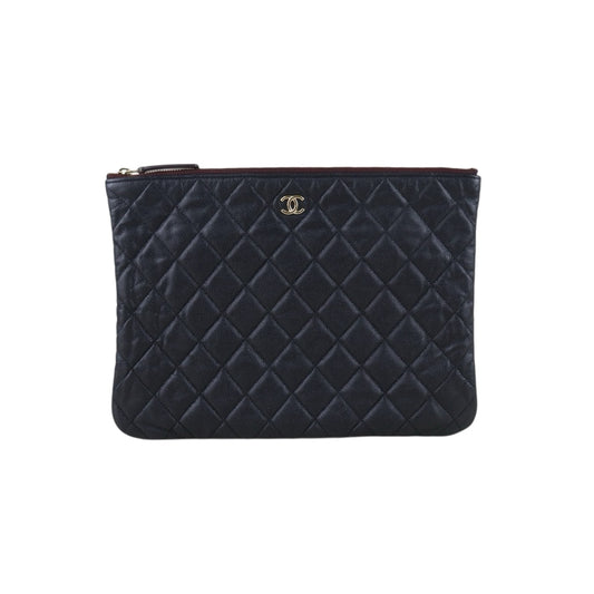 Include Entrupy Certificate of Authenticity｜Good ( Rank AB)｜ CHANEL Caviar Skin  Klassische Pochette Mit Reissverschluss  Black IC Chips Model｜S26052510