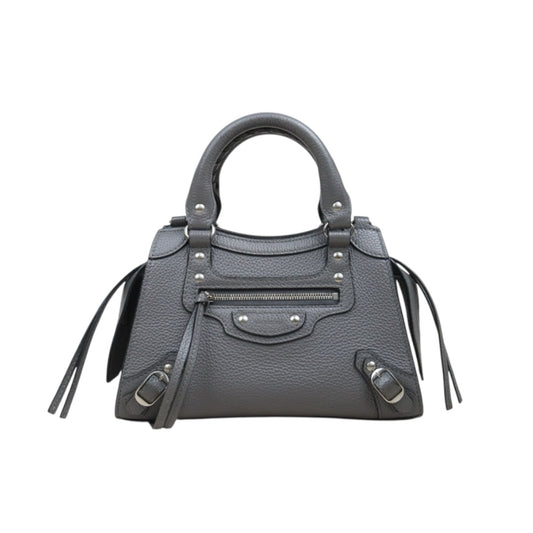 Very Good ( Rank A)｜Balenciaga Calf Leather Neo Classic City Grey HandBag ｜V25091604