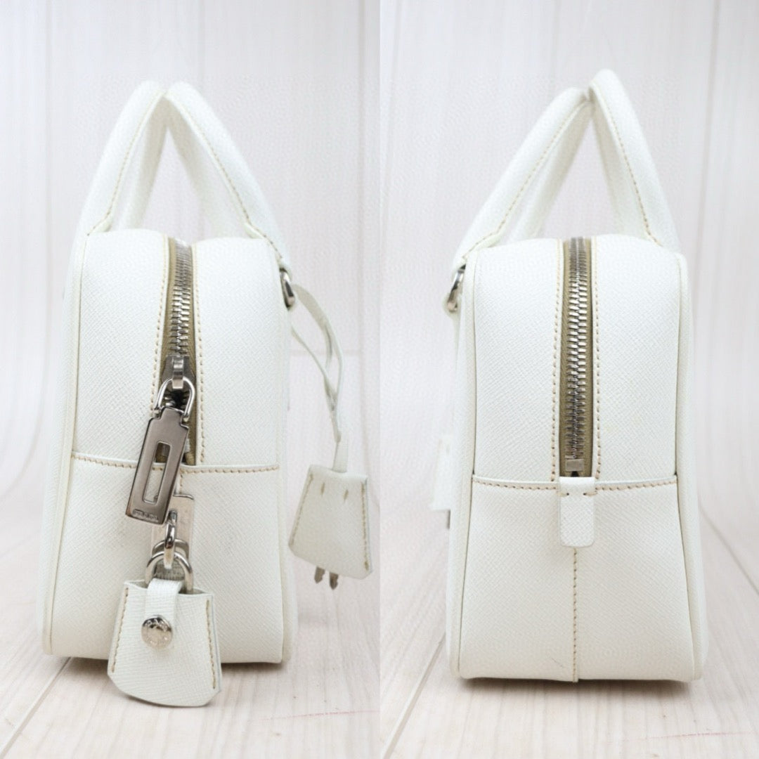 Good ( Rank AB)｜Prada Plume mini HandBag White｜V24121909