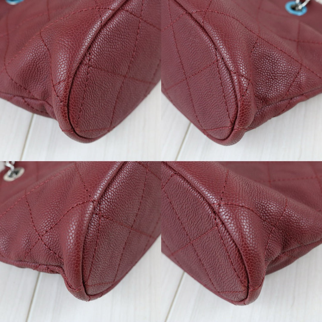 Include Entrupy Certificate of Authenticity｜Very Good ( Rank A)｜ CHANEL Caviar Quilted Medium 2WAY Shopping Tote Bad  Made In 2014-2015Year｜X26100710
