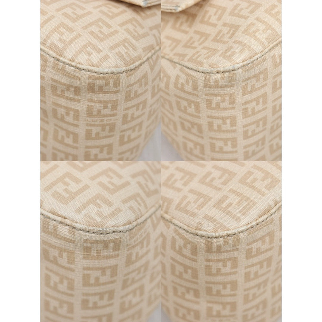 Include Entrupy Certificate of Authenticity｜Good ( Rank AB)｜ FENDI Zucca Mamma PVC Baguette Shoulder Bag Pink｜26012207