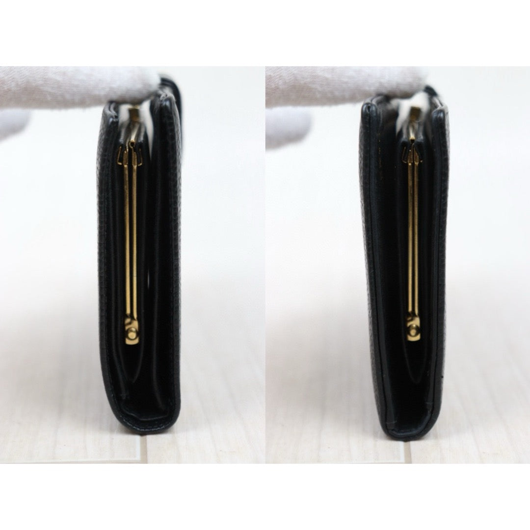 Good ( Rank AB)｜CHANEL Caviar Skin Black Long Wallet Made In 2000-2002 Year｜VT25030129