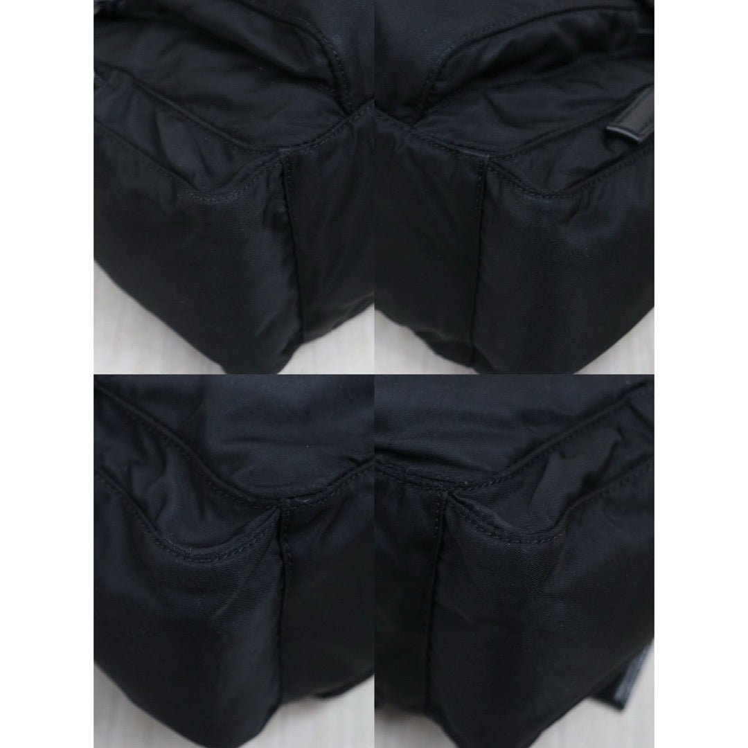 Good ( Rank AB) ｜Prada  Nylon Shoulder Bag  Black PM Silver Hardware｜26021604