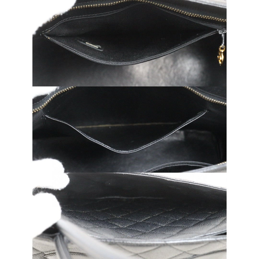 Good ( Rank AB) ｜ CHANEL Caviar Skin Leather Calf Leather Tote Bag Black Made In 2000～2002 Year｜25041418