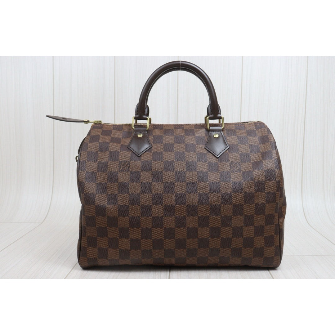 Include Entrupy Certificate of Authenticity｜Very Good ( Rank A) ｜ Louis Vuitton Damier Speedy 30 Hand Bag ｜S26080612