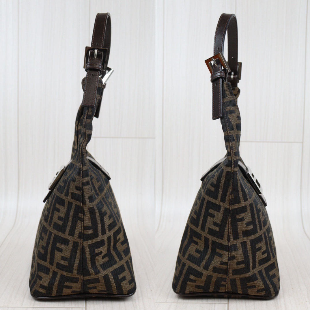 Rank A｜ FENDI Zucca Mamma Shoulder Bag ｜24030719