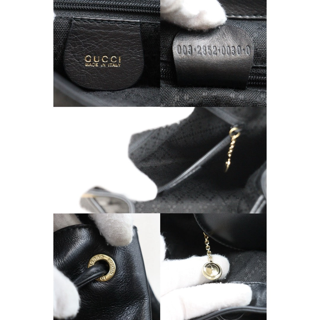 Very Good ( Rank A)｜GUCCI Bamboo Leather Mini Backpack Back｜25052906