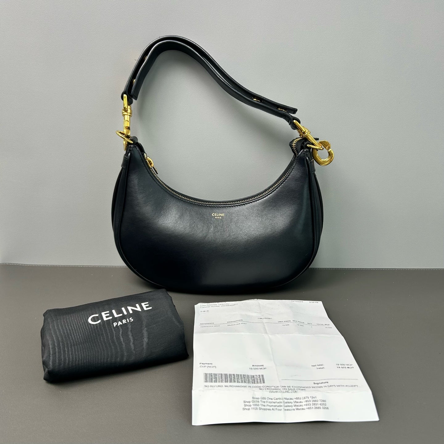 Very Good ( Rank A) ｜ CELINE AVA Calf Shoulder Bag