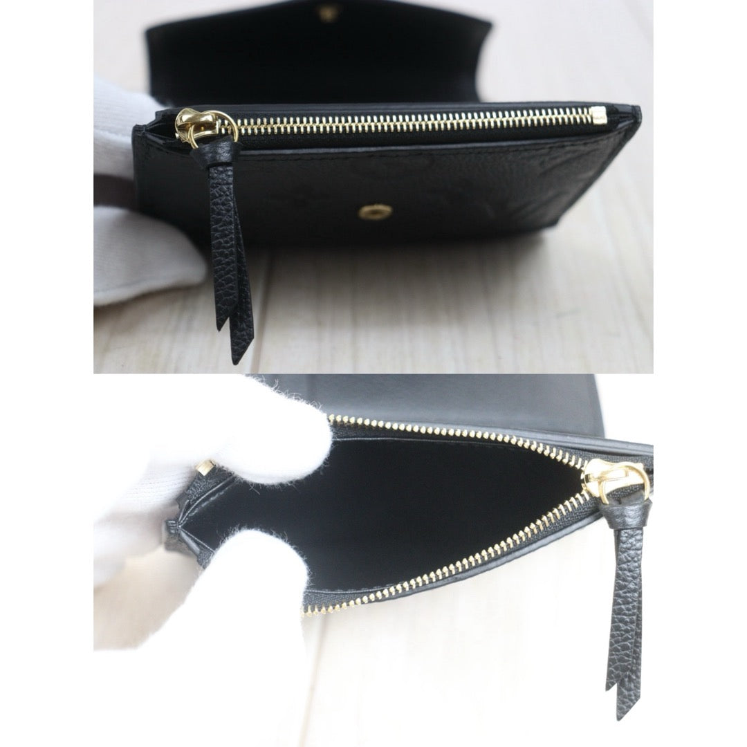 Include Entrupy Certificate of Authenticity｜Very Good ( Rank A)｜Louis Vuitton Monogram Empreinte Black Wallet IC Chips Model｜26062916