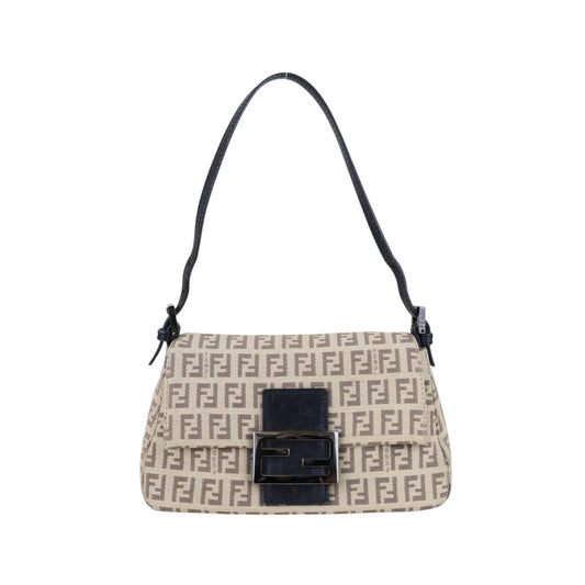 Good ( Rank AB)｜ FENDI Zucca Mamma Baguette Shoulder Bag Beige｜S26011901