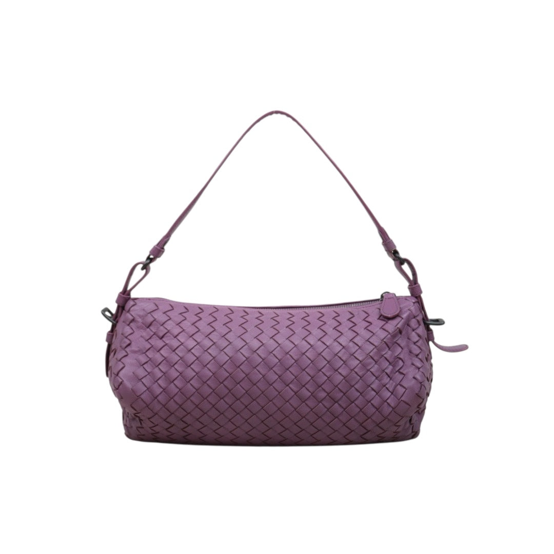 Very Good ( Rank A)｜ Bottega Veneta Lamb Skin  Braid Shoulder Bag Purple｜P25051604