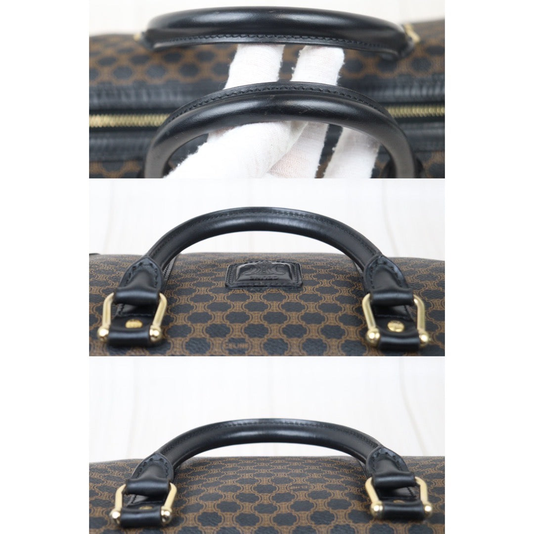 Good ( Rank AB) ｜ CELINE Macadam Black Poston 30 Bag Hand Bag ｜V24052303