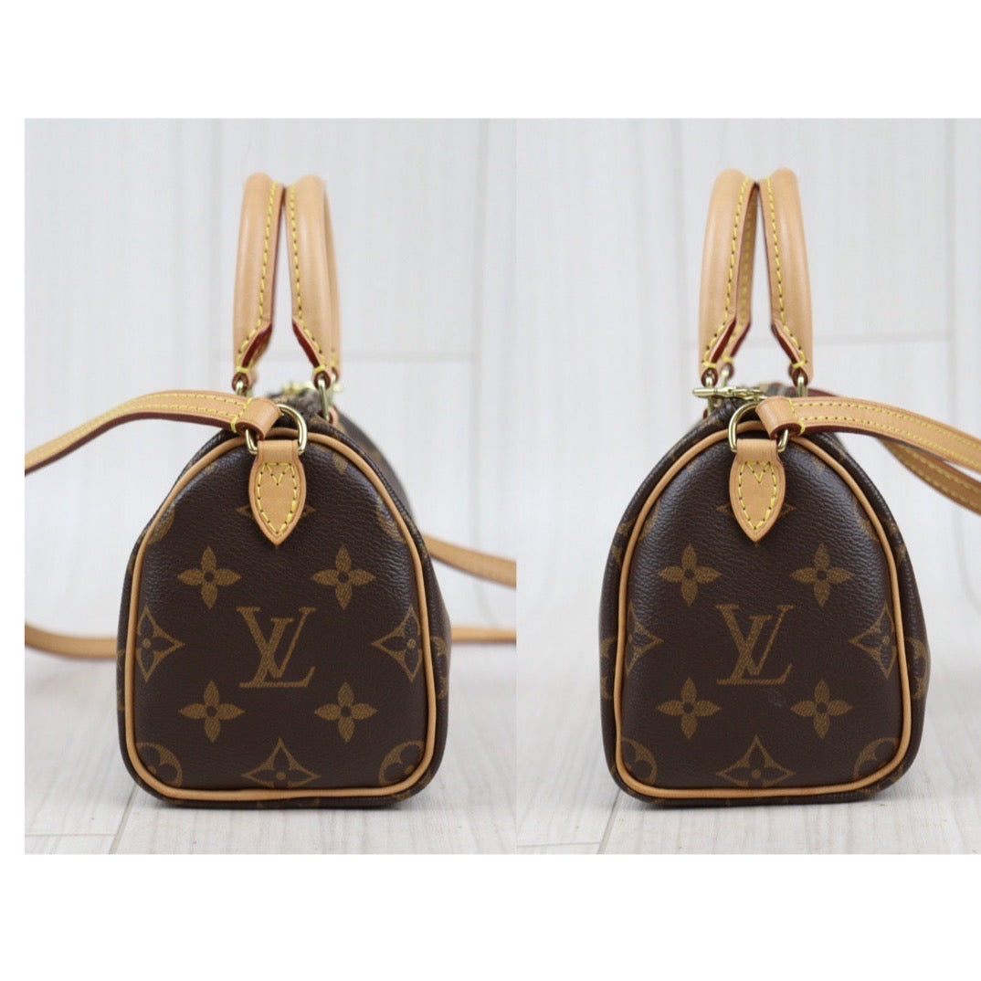 Rank A ｜LV Monogram Nano Speedy  Shoulder Bag｜23121904