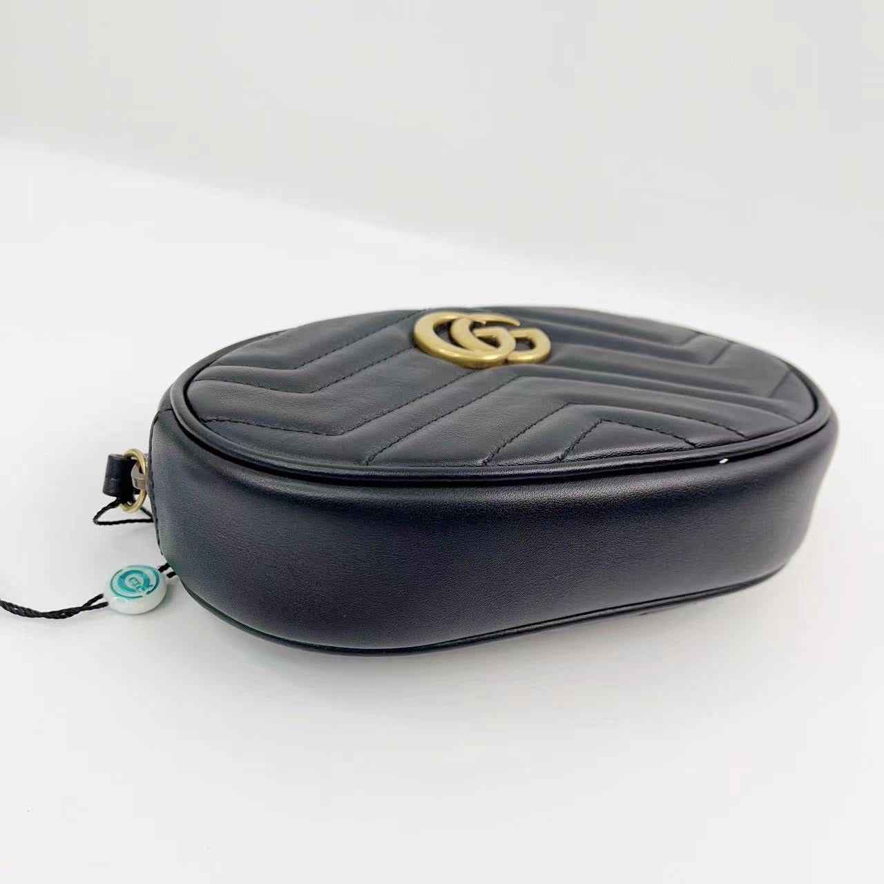 Rank A ｜ GUCCI GG Marmont Waist Bag Body BagBlack ｜230149