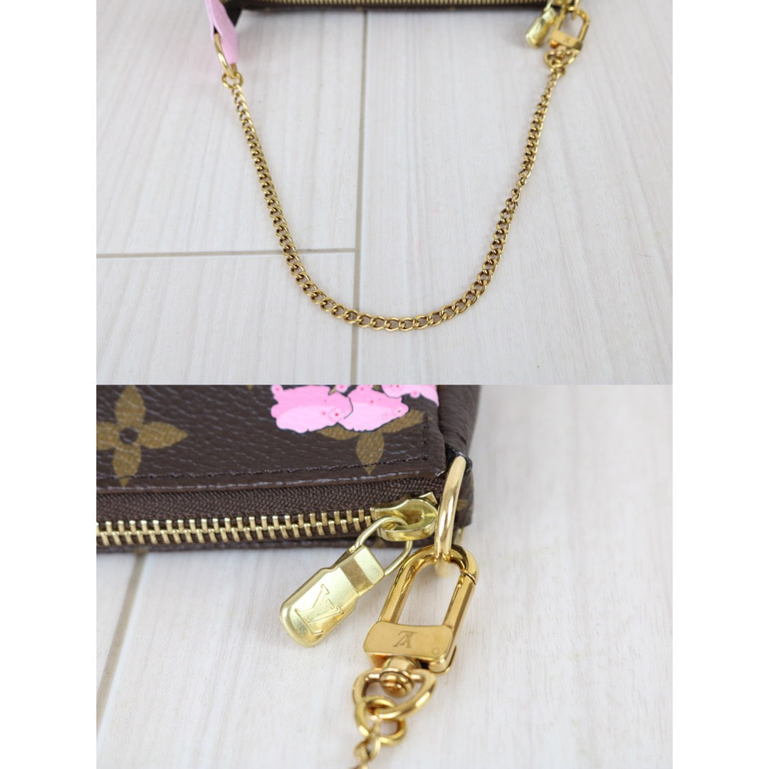 Include Entrupy Certificate of Authenticity｜Very Good ( Rank A) ｜ Louis Vuitton Monogram 2021 Christmas Animation Mini Pochette Accessoire Limited Edition｜X26090414