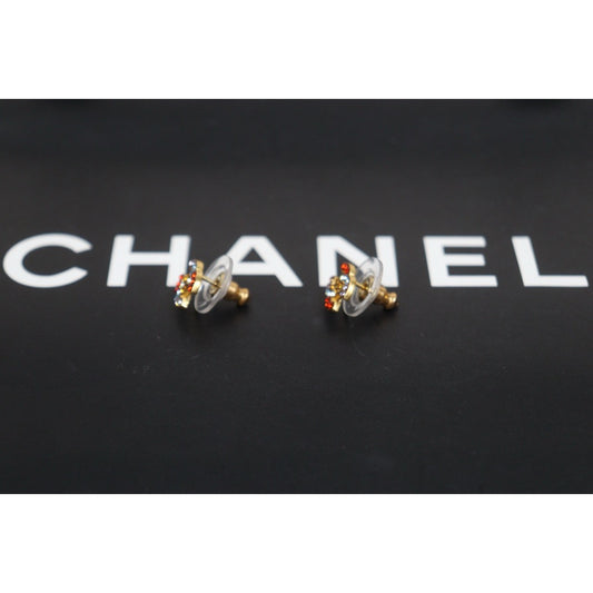 Very Good ( Rank A) ｜ CHANEL 03C Coco Mark  Color Rhinestone  Earrings Made In 2003Year｜26020610