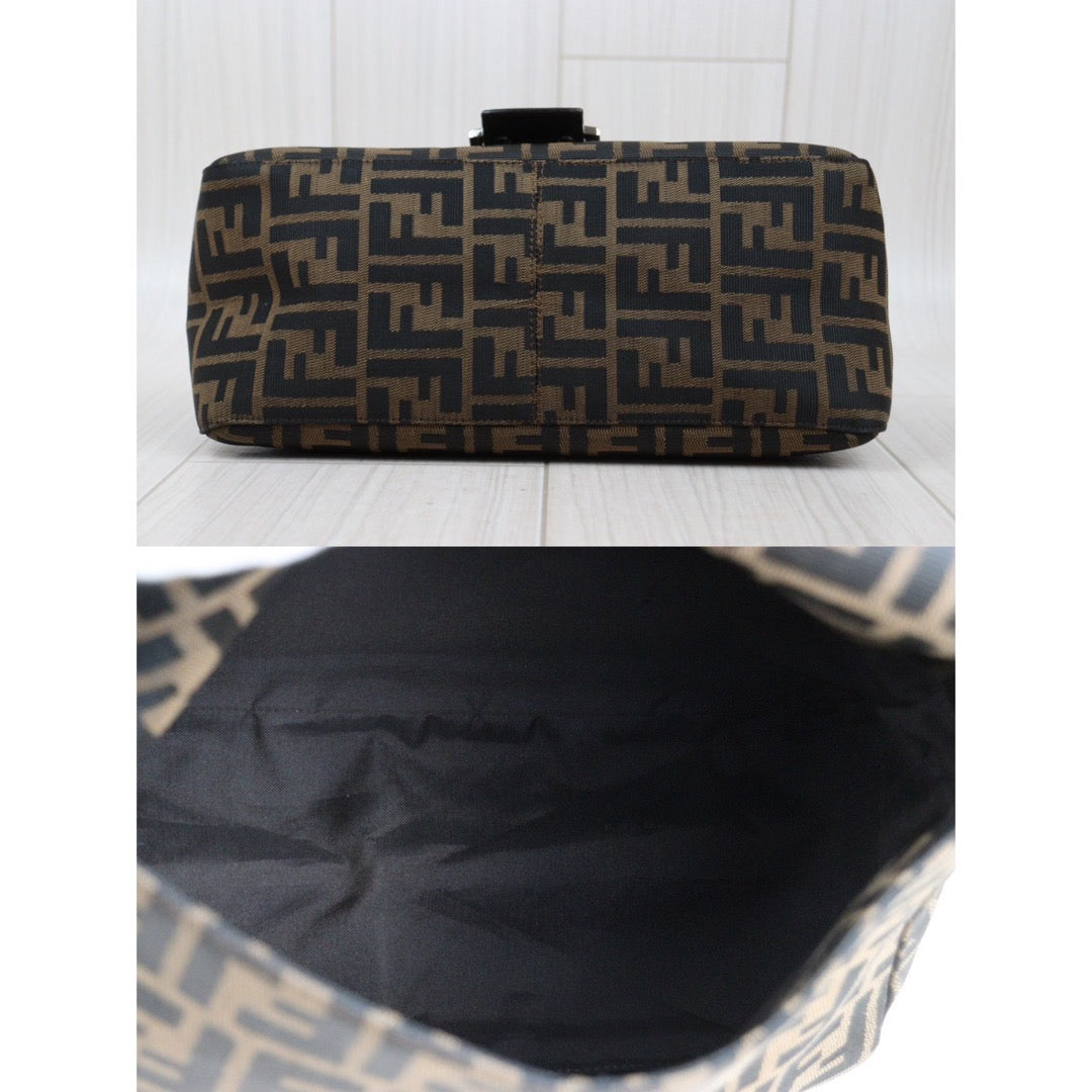 Rank A｜ FENDI Zucca Mamma Baguette Shoulder Bag ｜24032905