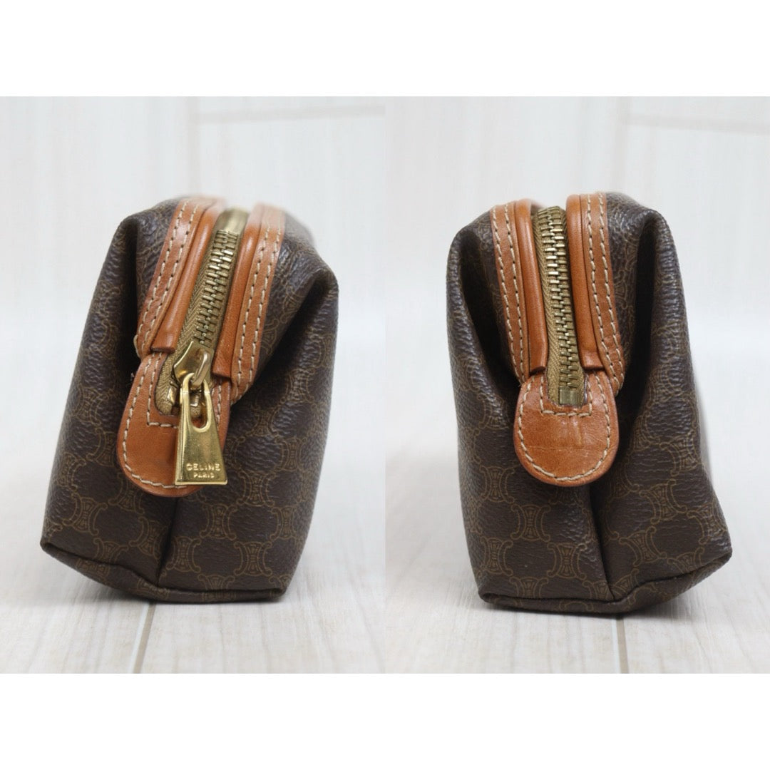 Include Entrupy Certificate of Authenticity｜Good ( Rank AB)｜ CELINE Macadam Vanity Clutch ｜26070909