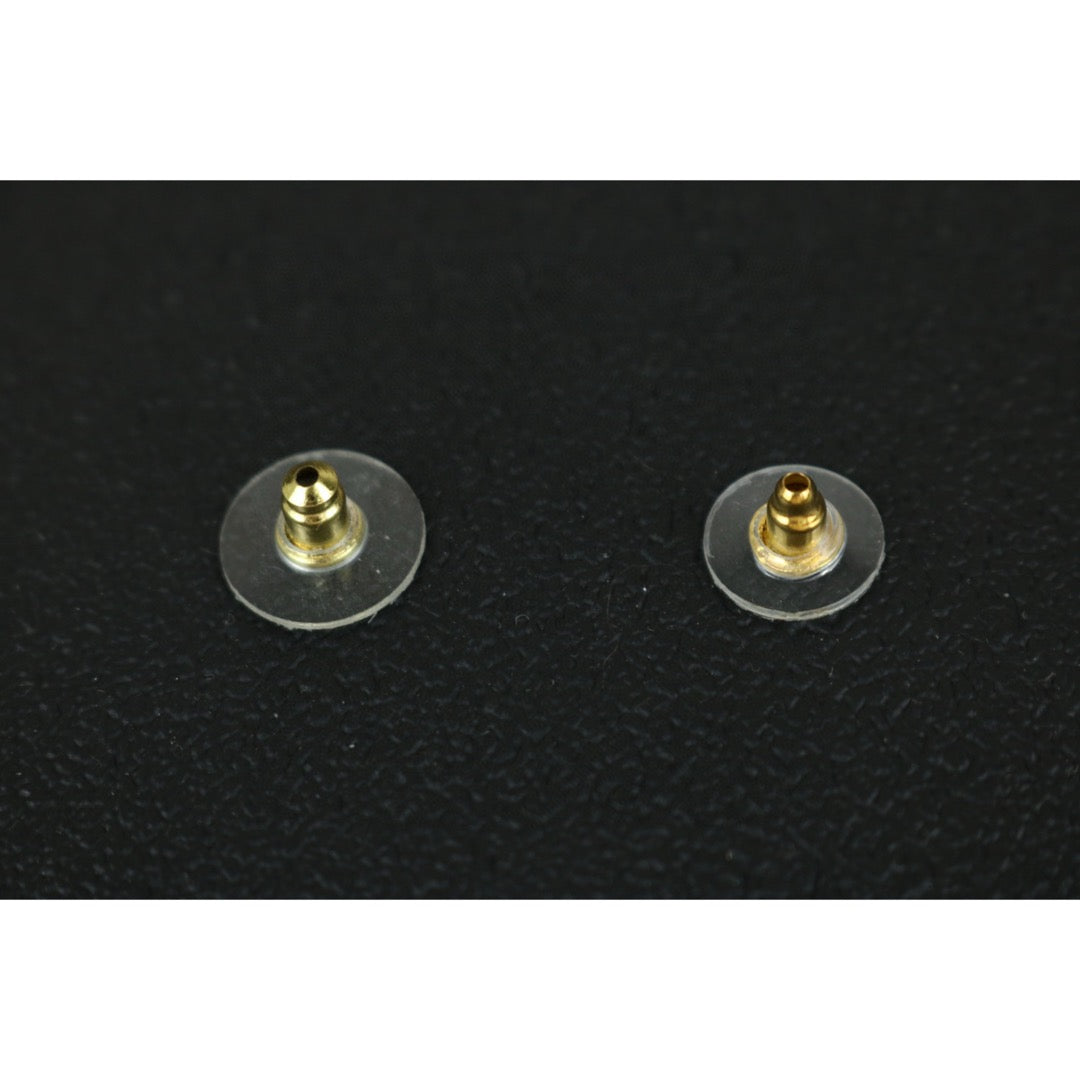 Very Good ( Rank A)｜ CHANEL  Coco Mark  Gold Rhinestone Black Pearl Earrings ｜F25021106